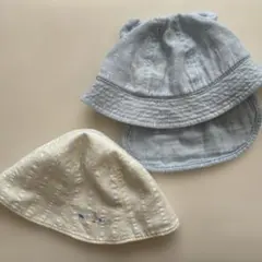 ミキハウス ベビー帽子 2点セット