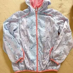 女の子✨可愛いハート柄 キッズ用ウィンドブレーカー 薄手 通学 外遊び 160㎝