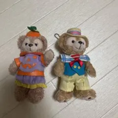 ダッフィー シェリーメイ ぬいぐるみバッジ　2個セット