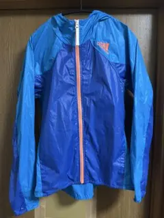 adidas ウィンドブレーカー 青・オレンジ