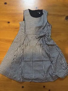 BeBe チェック柄ノースリーブワンピース