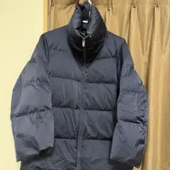 +J【美品】ダウンジャケット M 紺 ジルサンダー ビジネス レディース