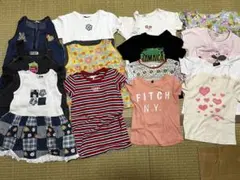 女の子用110サイズ春夏服23点まとめ売りトップス18点、ズボン・スカート5点