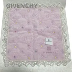 【新品タグ付き】ジパンシィ レース付き タオルハンカチ ピンク