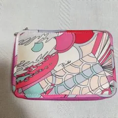 美品✨エミリオプッチ ポーチ ミニハンドバッグ 総柄 ナイロン ピンク EMILIO PUCCI エミリオプッチ ポーチ 化粧ポーチ ピンク コスメポーチ