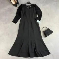 【タグ付き】エメアンシェ 異素材切替マーメイドロングドレス 結婚式 パーティー