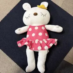KP みみちゃんぬいぐるみ うさぎ ピンク ドット柄 非売品のサムネイル