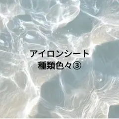アイロンシート⑧