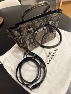 COACH スワッガー21 スネーク柄 2WAY クロスボディ