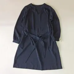 タグ付 アーバンリサーチロッソ ウォッシャブル Vネックワンピース ネイビー