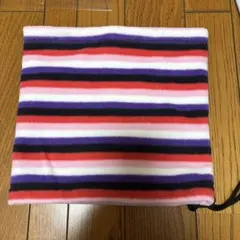 ストライプ フリース ネックウォーマー