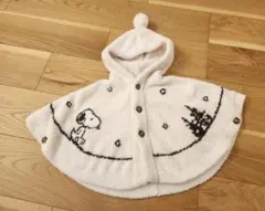 ジェラートピケ　ベビーポンチョ　スヌーピー　80cm　90cm