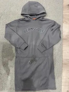美品 BEAMS GOLF ビームスゴルフ ストライプ フードワンピース M 紺