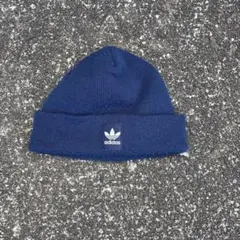 adidas ネイビー ニット帽 OSFW (54-57cm)