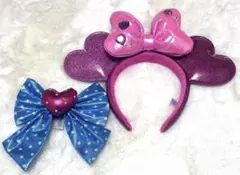 ミニーのパルパルーザ　カチューシャとリボン