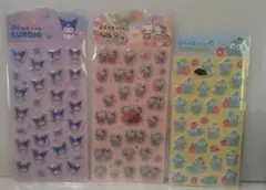 サンリオ　ぷくっとシール　クロミ　キティ　ハンギョドン