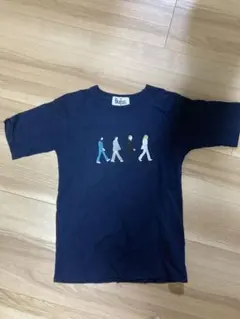 THE BEATLES 刺繍Tシャツ SHIPSネイビー Mサイズ