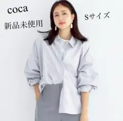 新品未使用タグ付き　coca オックスドルマンボリュームスリーブシャツ