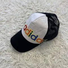 Y2K 00s old adidas メッシュ キャップ ブラック