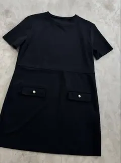 ZARA 半袖 チュニック ブラック
