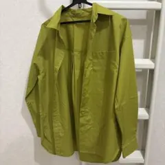 長袖シャツ ブラウス グリーン オーバーサイズのサムネイル