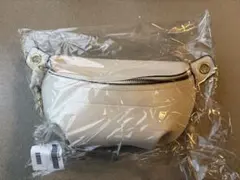 ショルダーバッグ アイボリー 合成皮革