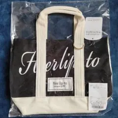 新品未使用】Herlipto ハリプ 名古屋限定 トートバッグ モノトーン