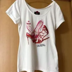 DaTuRa ダチュラ　ビジュー付き ヒール 半袖Tシャツ 平成ギャル Y2Kのサムネイル