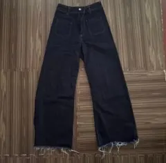 ZARA ダークブルーフレアデニム 38