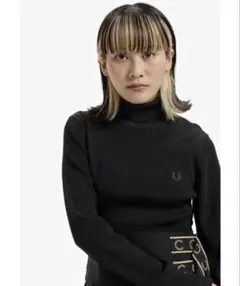 【Fred Perry】 フレッドペリー　タートルネックニット