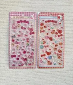 サンリオ　ボンボンドロップシール　2枚　ハローキティ