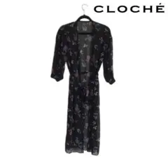 [CLOCHE]　オーガンジー、ロングカーディガン、シースルー