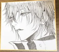 ゆ*や様 手描き 色紙 アート オリジナルイラスト アナログイラスト