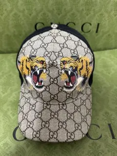 【ドウツク】Gucci トラ刺繍 キャップ GUCCI】【タイガー】【虎】【イタリア製】【シェリーライン