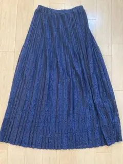 JET SET SOLO PLUSプリーツスカート ネイビー