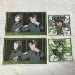 忍たま乱太郎マンチョコ ステッカー ミニカード【潮江文次郎、立花仙蔵】