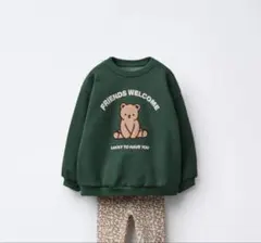ZARA baby くま柄 スウェット 裏起毛 トレーナー 86cm