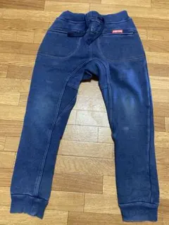 ネイビー 長ズボン ドローストリング付き