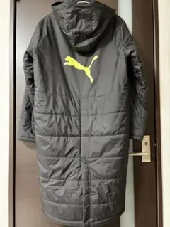 ま*ん様 PUMA ベンチコート 160 黒 フード付き