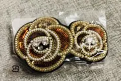 チリア ビーズ刺繍 バレッタ