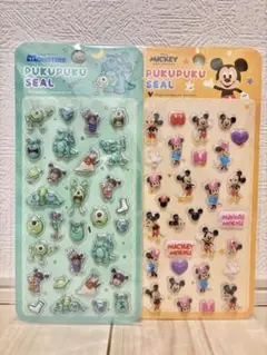 ぷくぷくシール　モンスターズ・インク & ミッキーマウス シール