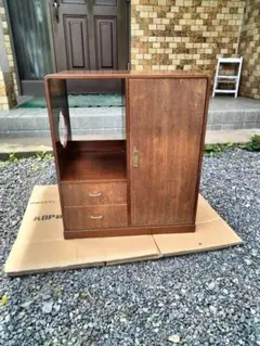【昭和レトロ】木製 置き床 飾り棚 違い棚 引き戸収納付き 和家具 昭和レトロ】木製 置き床 飾り棚 違い棚 引き戸収納付き 和家具 - メルカリ