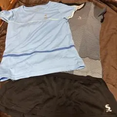 SRIXONスポーツウェアセット テニス（青・ストライプ）