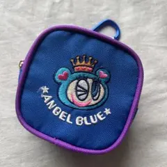 ANGEL BLUE 刺繍ポーチ