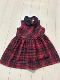 Ralph Lauren 赤と黒のチェック ワンピース 6M