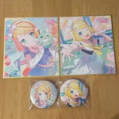 プロセカ グリッター缶バッジ・ミニ色紙【鏡音リン】