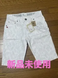 【新品・未使用】GOTCHA （ガッチャ）ボタニカル柄 ショートパンツ 白のサムネイル