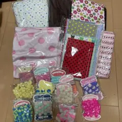 カーリーコレクション生地・テープまとめ売り30点以上‼️