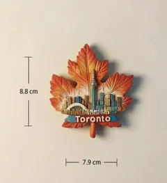 カナダ トロント ランドマーク テレビ塔 紅葉のデザイン 冷蔵庫マグネット