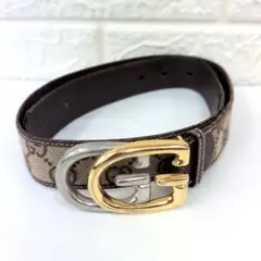GUCCI ゴールドバックル ベルト 80/32 138447 ベージュブラウン GUCCI ゴールドバックル ベルト 80/32 138447 ベージュブラウン - メルカリ
